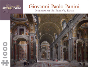 Interior of St. Peter's, Rome by Giovanni Paolo Panini Puzzle