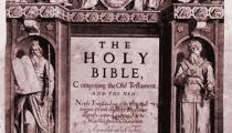 frontispiece of King James Bible. 1611