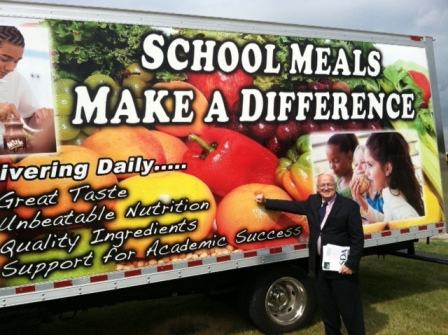 The Grand Rapids school district feeds so many children that it needs semi-trucks to transport all of its meals! This year, I was happy to see they designed the outside of the trucks to show just how important school and summer meals are to so many children. 