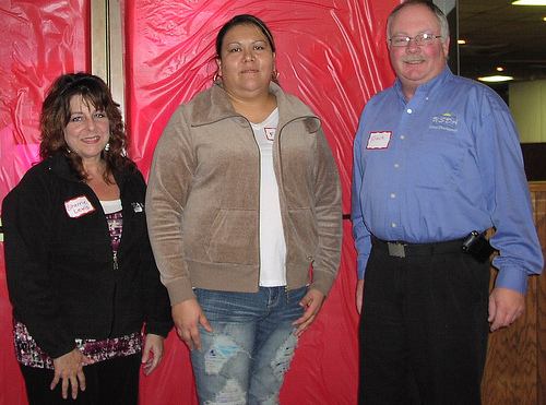 Attendees at the South Dakota Tribal Entrepreneurship Fair: left to right Rural Development Specialist Sherrie Lewis, Flo Hare - EDA Director for Yankton Sioux Tribe, and Rural Development Area Director Trace Davids. USDA photo.