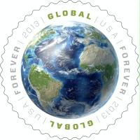 Date: 02/21/2013 Description: First-ever International Forever Stamp © U.S. Postal Service