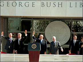 Opening of the Bush Library in College Station, TX
