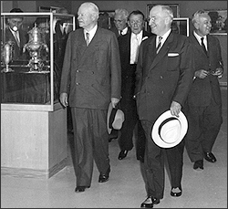 Truman and Hoover at the dedication of the Truman Library