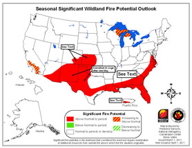 Seasonal Significant Wildland Fire Potential Outlook