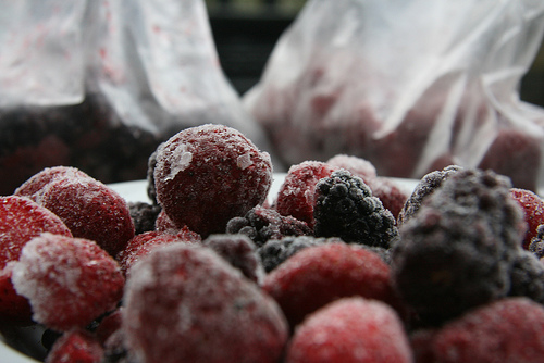Freezing berries provides a taste of summer no matter what the season. Schools are increasingly freezing summer’s bounty for later use in the cafeteria. Photo credit: Deborah Kane