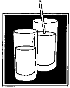 Images of glasses/cups of fluids.