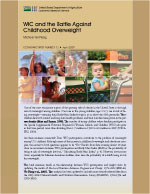 Cover of ERS report "WIC and the Battle Against Childhood Overweight"