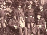 General Wesley Merritt posed with his staff before the camera of Mathew Brady in this 1864 photograph. A highly competent cavalry officer, Merritt commanded the 1st Cavalry Division of Sheridan's Arm