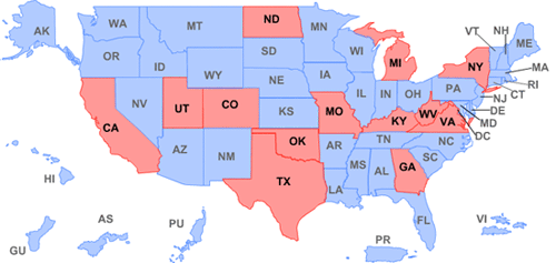 2011 Awardees Map