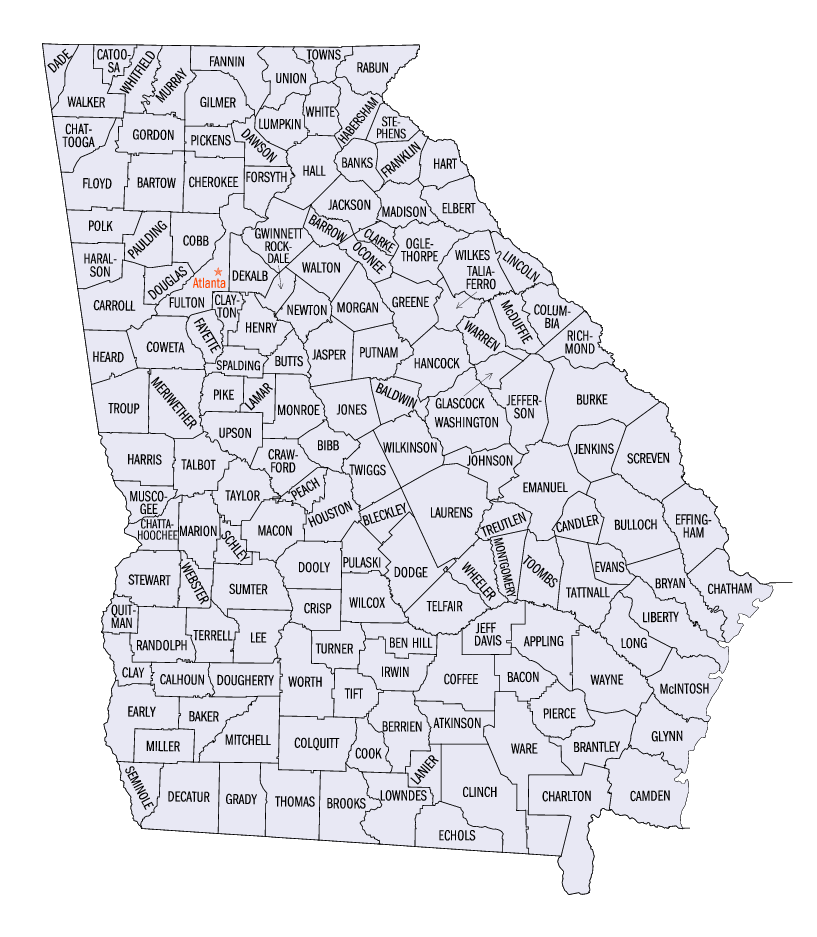 Georgia map