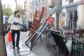 Power Washing Items Damaged by Hurricane Sandy