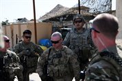 U.S. Troops, Civilians Meet With Education Director in Farah City