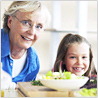 Woman and Girl with Salad