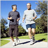 Two Men Jogging