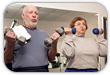 Older Couple Lifting Weights