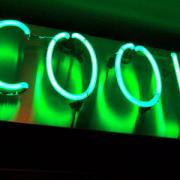 Neon sign reading Cool