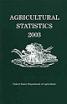 Book Cover Image for Agricultural Statistics, 2003