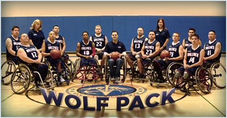 Photo of Wolfpack wheelchair basketball team
