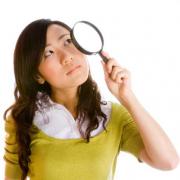 Girl With Magnifying Glass