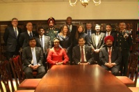 Date: 02/13/2013 Description: Members of the U.S. and the Indian Delegation pose after their morning meetings for the U.S. Joint Working Group on UN Peacekeeping at the State Department. - State Dept Image