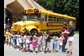pre-kindergartners visit a school bus