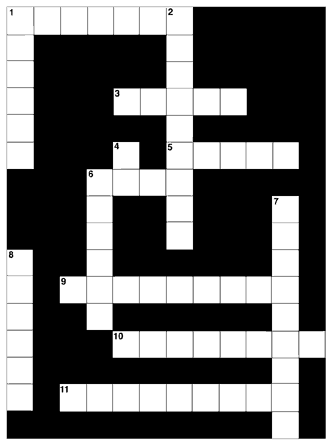 Blank crossword puzzle