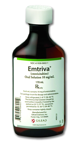 Emtriva Bottle