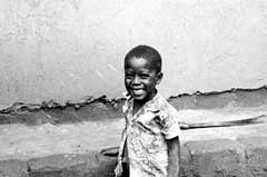 Photo of an orphaned Ugandan boy.