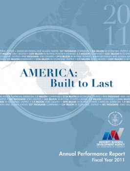 Front Cover of the Minority Business Development Agency's FY 2011 Annual Performance Report 