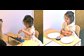 a child completes assessments of cognitive function after watching a cartoon or drawing