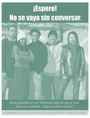 Meet with staff poster in Spanish.
