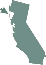Image of a map of California