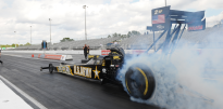 Dragster smoking wheels