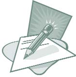 Clip art of stationery.