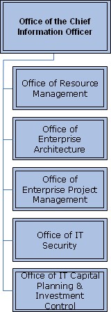 Org Chart for The Office of the Chief Information Officer
