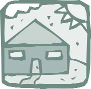 Clip art of a house.