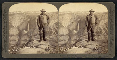 President Roosevelt's choicest recreation - amid nature's rugged grandeur on Glacier Point, Yosemite
