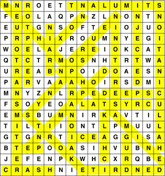 Word find with answers