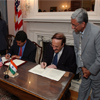 Photo of Opening remarks at the Indo-U.S. Collaboration on Expansion of Vision Research Signing Ceremony