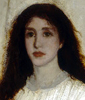Image: (detail) James McNeill Whistler, Symphony in White, No. 1: The White Girl, 1862