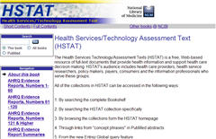 Thumbnail of the NLM's HSTAT search engine page. No link.