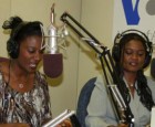 VOA Swahili journalists Esther Githui-Ewart and Mkamiti Kibayasi.