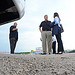 Agriculture Secretary Vilsack visits waste-to-energy bioprocessing construction.