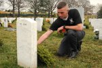 Pfc. Jacob Davenport, an infantryman with Headquarters and Headquarters Company, 3d...