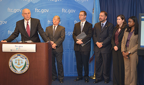 Participants in the FTC “Operation Lost Opportunity” press conference