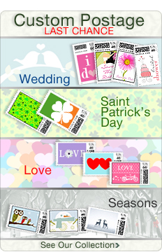Custom Postage Last Chance Wedding Saint Patrick's Day Love Seasons See Our Collection