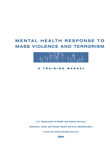 Mental Health Response to Mass Violence and Terrorism: A Training Manual