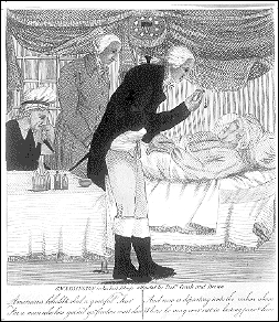 Washington on his deathbed