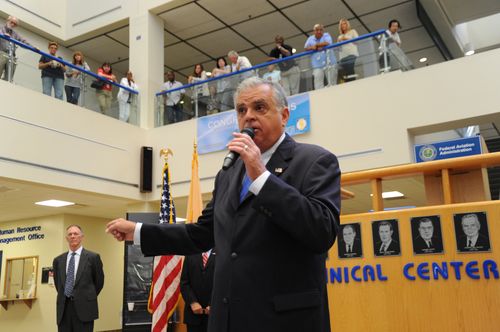 LaHood at Technical Center