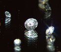 Image of multiple synthetic diamonds